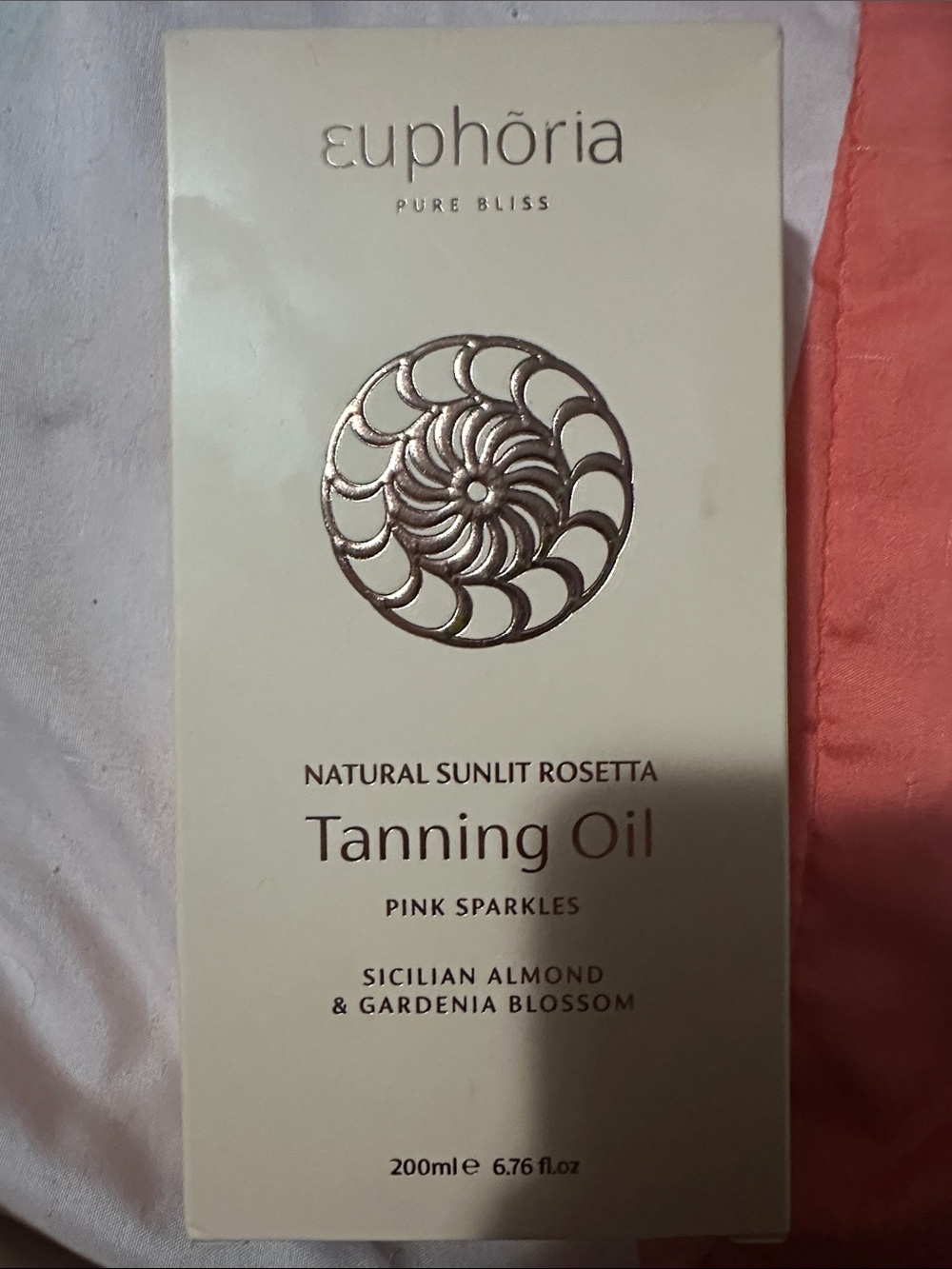 Euphoria Natural Sunlit Rosetta Pink Tanning Oil